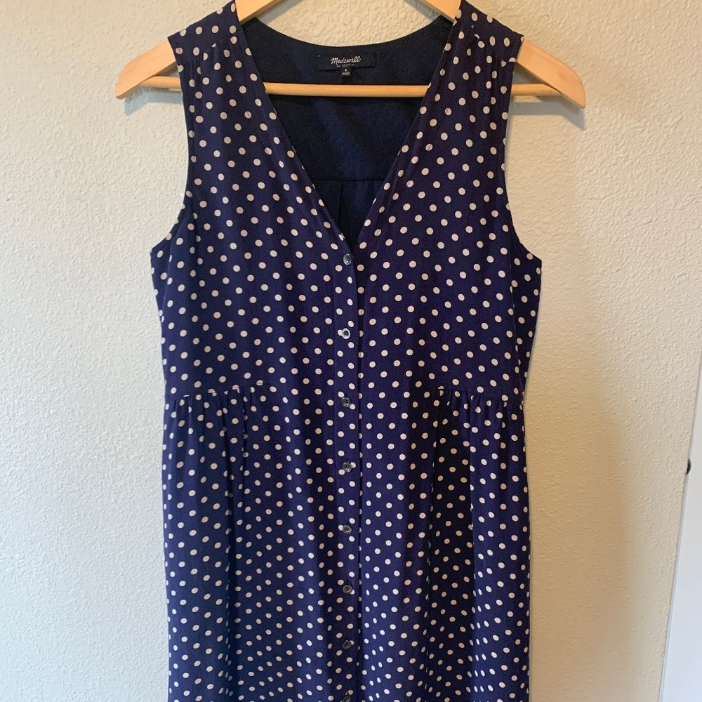 Madewell Polka Dot Dress Small